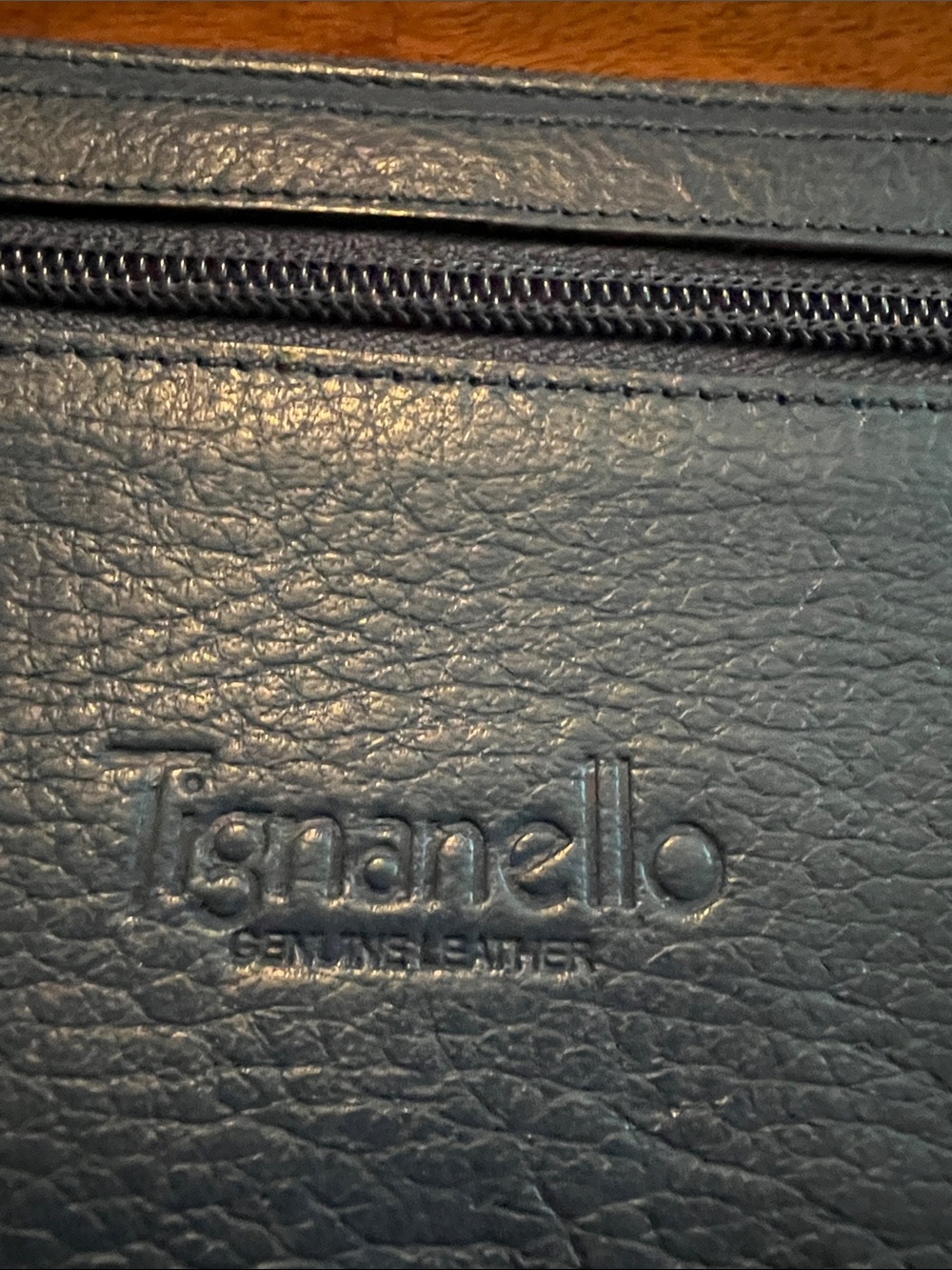 Tignanello Navy Leather Zip Wallet - Picture 2 of 7